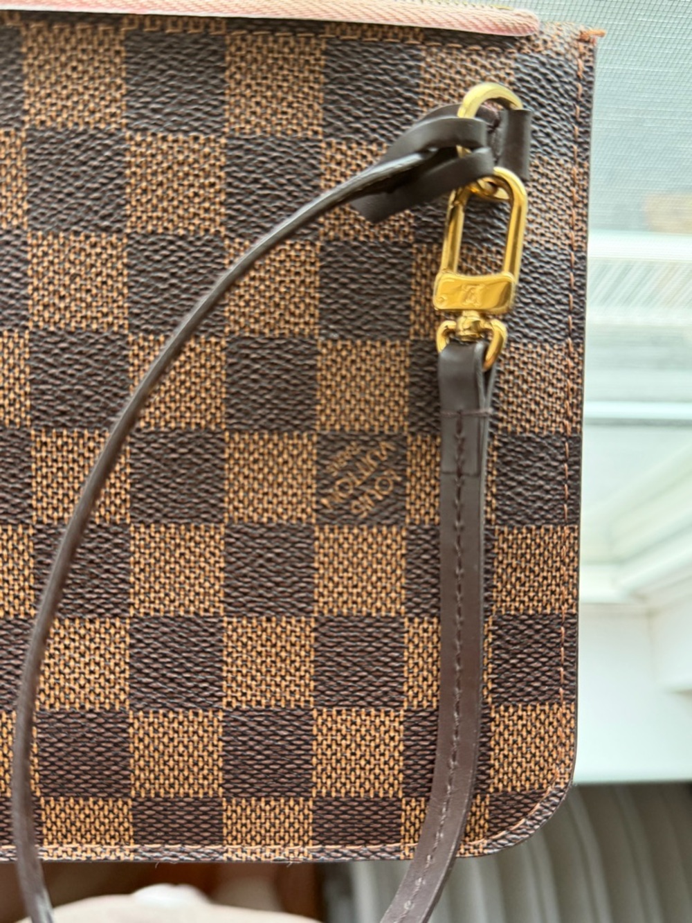 Louis Vuitton Brown Damier Ebene Wristlet Pouch - Picture 7 of 8